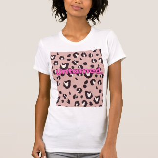 ピンクの動物プリントTシャツ Tシャツ