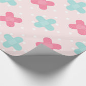 ピンクの包帯メディカル ラッピングペーパー (角)