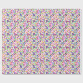 ピンクの包装にプリント紙 ラッピングペーパー (フラット)