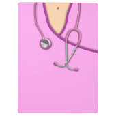 ピンクの医学はごしごし洗います クリップボード (裏面)