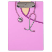 ピンクの医学はごしごし洗います クリップボード (正面)