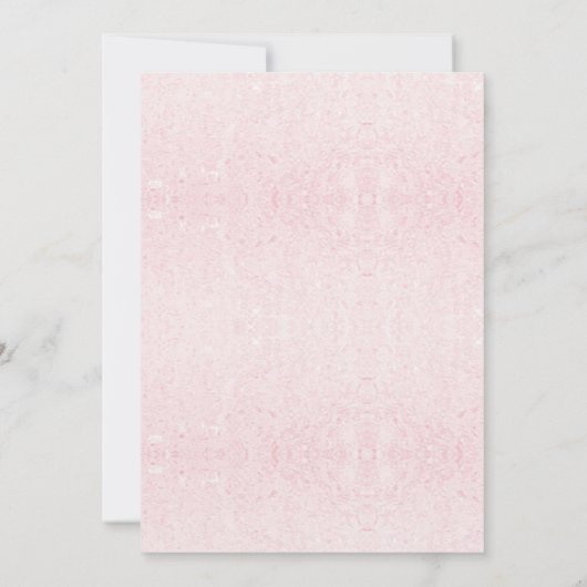 ピンクの医療処方箋パッドの卒業 招待状 (裏面)