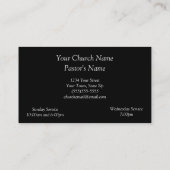 ピンクの十字の名刺 名刺 (裏面)