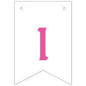 ピンクの十字の最初聖餐の旗 バンティングフラッグ (第3の旗)