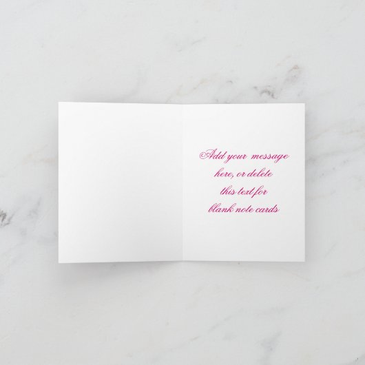 ピンクの十字の洗礼の《キリスト教》洗礼式や命名式は感謝していしています サンキューカード (内部)