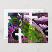 ピンクの十字架と目 ポストカード (正面/裏面)