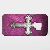 ピンクの十字 Case-Mate SAMSUNG GALAXYケース (裏面(横))