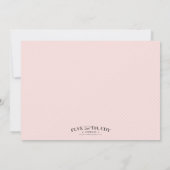 ピンクの十字%PIPE%の洗礼の招待状 招待状 (裏面)