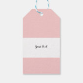 ピンクの千鳥格子のメリークリスマスパターン ギフトタグ (裏面)