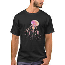 ピンクの半透明クラゲ