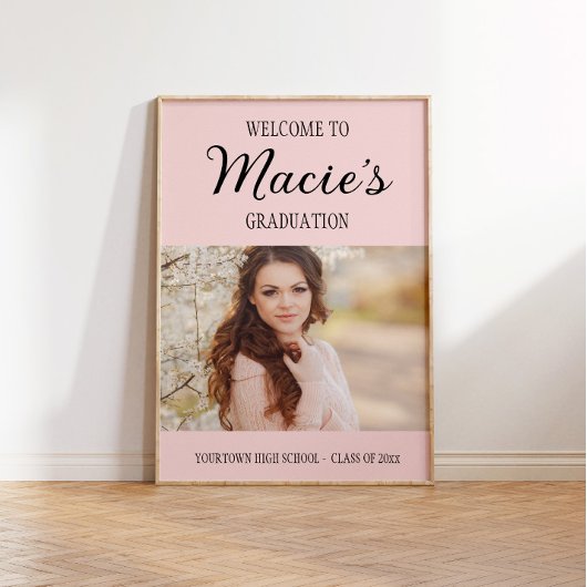 ピンクの卒業パーティーの写真 ポスター