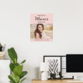 ピンクの卒業パーティーの写真 ポスター (ホームオフィス)