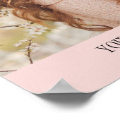 ピンクの卒業パーティーの写真 ポスター (角)