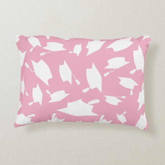 ピンクの卒業式アクセント枕 アクセントクッション (裏面)