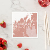 ピンクの卒業式 スタンダードカクテルナプキン (インサイチュ)