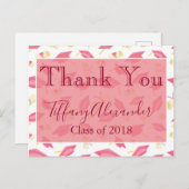 ピンクの卒業式 ポストカード (正面/裏面)