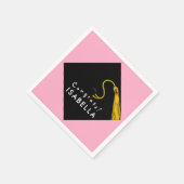 ピンクの卒業 スタンダードカクテルナプキン (角)