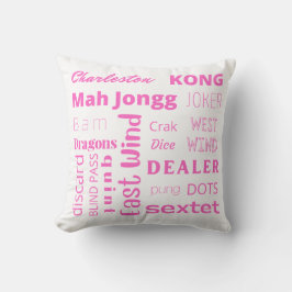 ピンクの単語を持つアメリカのマジョンピロー クッション