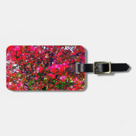 ピンクの印象派紅葉の木 ラゲッジタグ