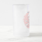 ピンクの即刻の海賊 フロストグラスビールジョッキ (中央)