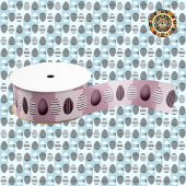 ピンクの卵アンサンブル – デザイナー サテンリボン