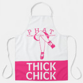 ピンクの厚いシックな太い太い太い太いPHAT エプロン (正面)