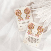 ピンクの双子クマの風船Bearly Wait Book Request エンクロージャーカード