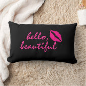 ピンクの口紅で素敵な方へ ランバークッション (ブランケット)