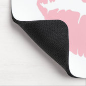 ピンクの口紅 マウスパッド (コーナー)