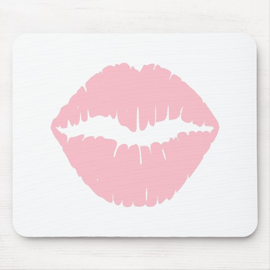 ピンクの口紅 マウスパッド (正面)