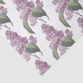 ピンクの古いファッションド薄紫フローラプリント分離 薄葉紙 (詳細)