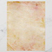 ピンクの古風なジャンクジャーナルの裏紙 (裏面)