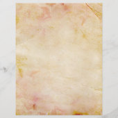 ピンクの古風なジャンクジャーナルの裏紙 (正面)