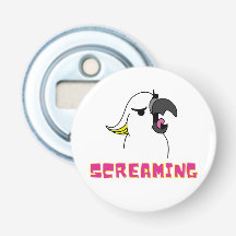 ピンクの叫クールび文字付きコッカトゥー