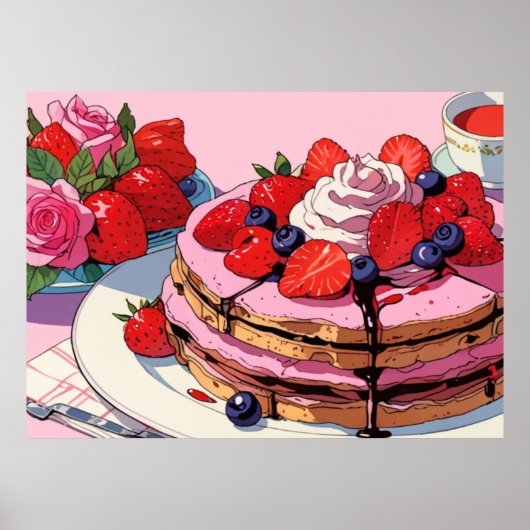 ピンクの可愛いポスター ポスター (正面)