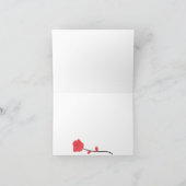 ピンクの可愛い手紙 カード (内部)