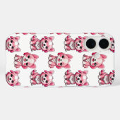 ピンクの可愛い犬 - 白 Case-Mate iPhoneケース (裏面 (横))