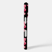 ピンクの可愛い犬 - 黒 Case-Mate iPhoneケース (裏面 / 右)