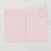 ピンクの可愛らしい花々 ポストカード (裏面)