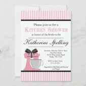 ピンクの台所シャワーのブライダルの結婚式招待状 招待状 (正面)