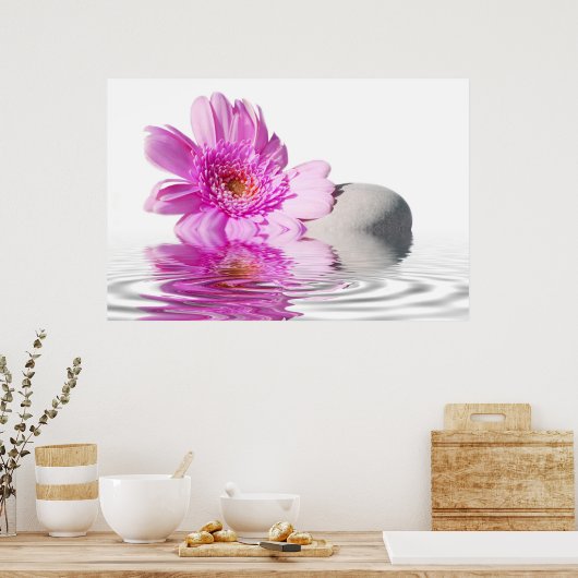 ピンクの台紙 ポスター (キッチン)