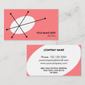 ピンクの名刺を眩まして下さい 名刺 (正面/裏面)