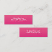 ピンクの名刺 スキニー名刺 (正面/裏面)