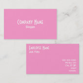 ピンクの名刺 名刺 (正面/裏面)