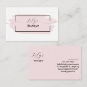 ピンクの名刺 名刺 (正面/裏面)