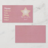 ピンクの名刺 名刺 (正面/裏面)