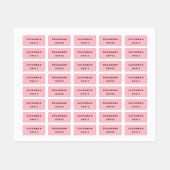 ピンクの名前の女 ラベル (シート)