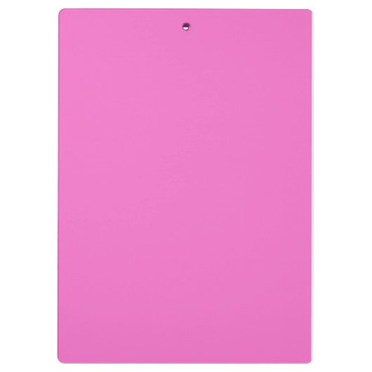 ピンクの名前パーソナライズされたクリップボード クリップボード (裏面)