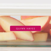 ピンクの名前ラベル ラベル (貼付)