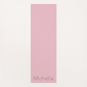 ピンクの名前 ヨガマット (正面)